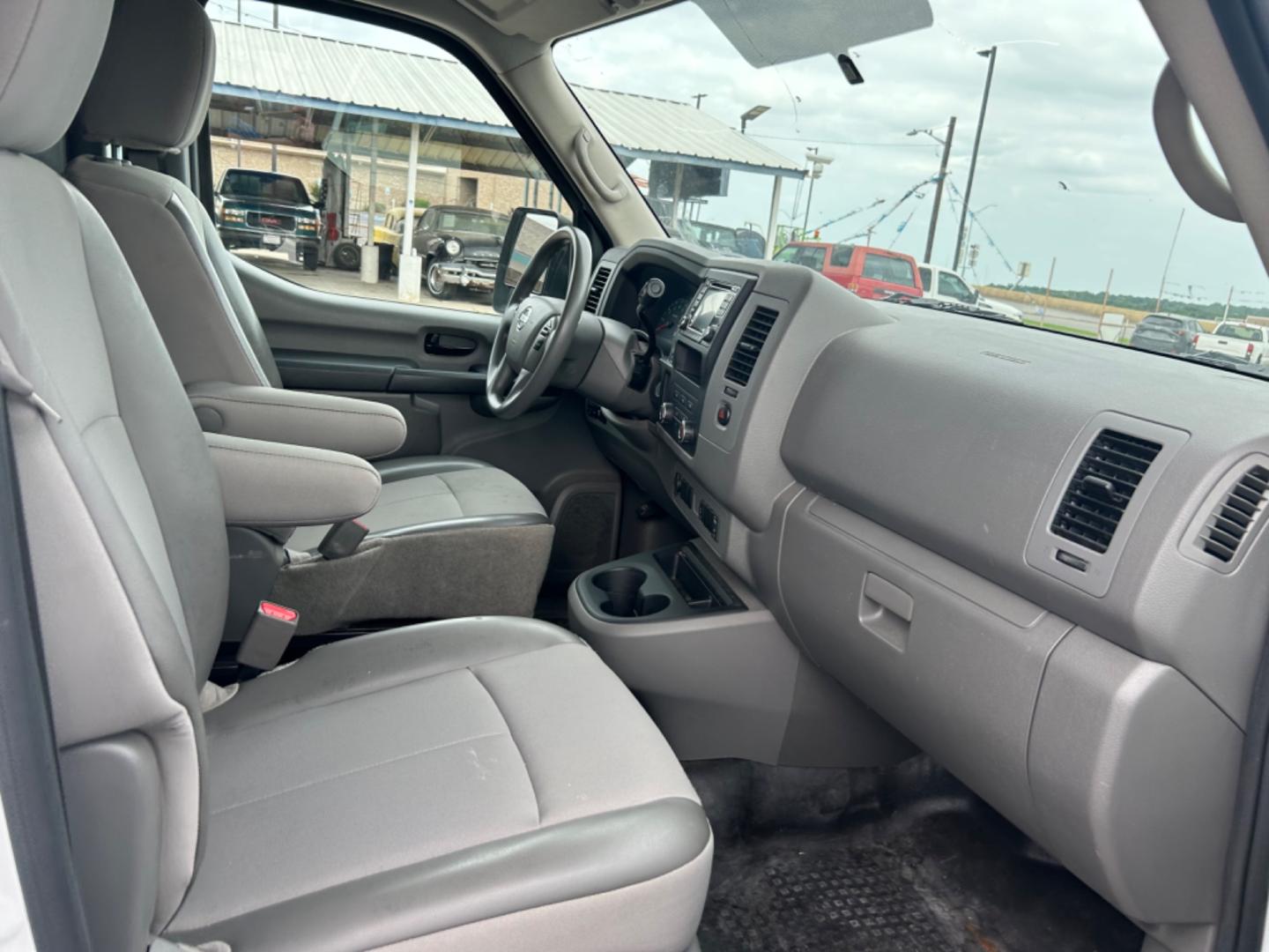 2018 White Nissan NV Cargo (1N6BF0KM6JN) with an 4.0L V6 F DOHC 24V engine, Automatic transmission, located at 1687 Business 35 S, New Braunfels, TX, 78130, (830) 625-7159, 29.655487, -98.051491 - Photo#2